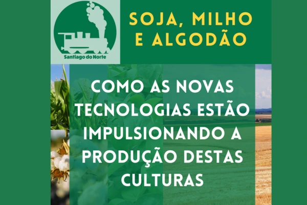 Soja, milho e algodão
